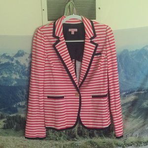 Lilly Pulitzer Neon Pink Striped Blazer